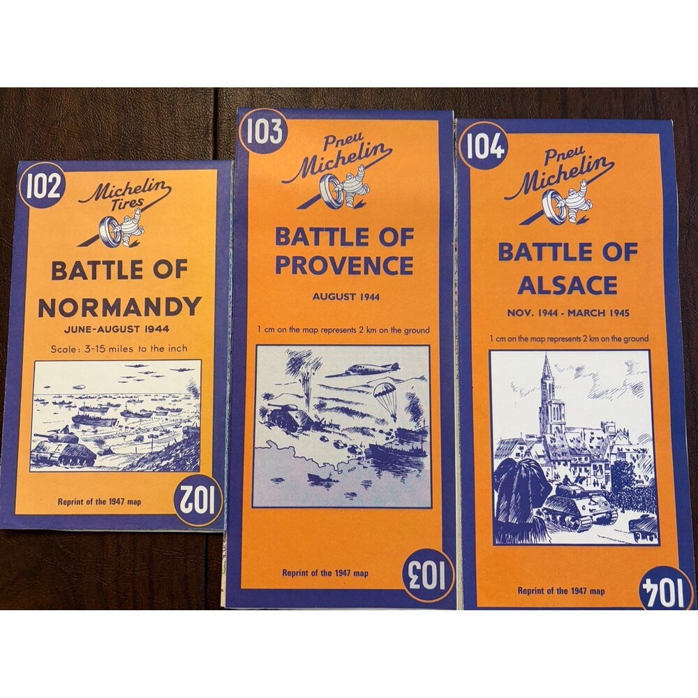 (3) Michelin War Maps